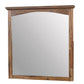 37 Inch Transitional Style Wooden Frame Mirror Dark Oak By Casagear Home BM233755