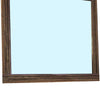 39 Inch Mirror with Rectangular Wooden Frame Brown By Casagear Home BM233765