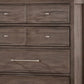 Wooden Chest with Multiple Drawers and Bar Handles Gray By Casagear Home BM233801