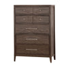 Wooden Chest with Multiple Drawers and Bar Handles, Gray By Casagear Home