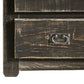 Plank Design 2 Drawer Wooden Nightstand with Bail Pulls Black By Casagear Home BM235418