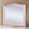 46 Inch Contemporary Style Wooden Frame Mirror Rose Pink By Casagear Home BM235461