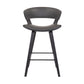 27 Inches Saddle Seat Leatherette Counter Stool Gray By Casagear Home BM236364