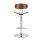 Saddle Seat Metal Barstool with Adjustable Height Brown By Casagear Home BM236368