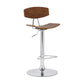 Saddle Seat Metal Barstool with Adjustable Height Brown By Casagear Home BM236368