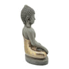 Sitting Buddha Design Resin Accent Decor Gray By Casagear Home BM238266