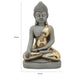 Sitting Buddha Design Resin Accent Decor Gray By Casagear Home BM238266