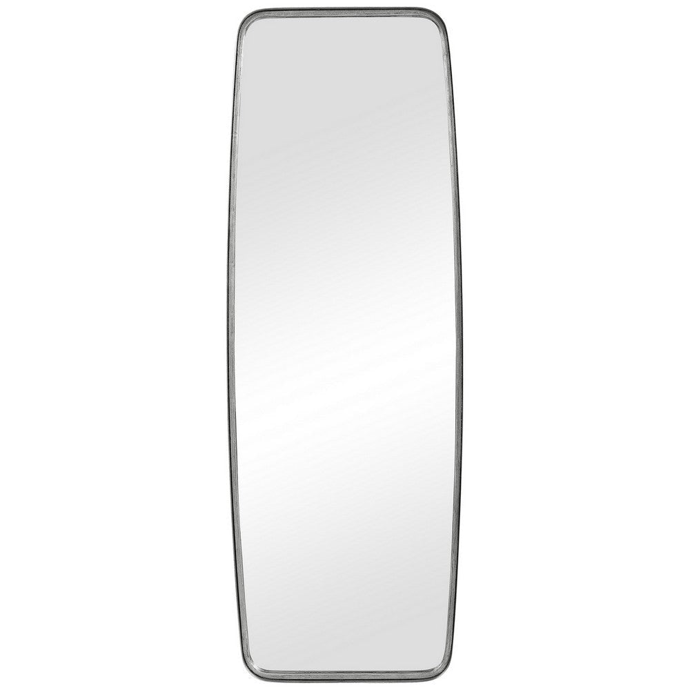 60 Inch Full Length Metal Frame Contemporary Mirror, Silver By Casagear Home