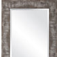 26 Inch Rustic Wooden Frame Mirror Light Brown By Casagear Home BM239259