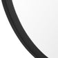 20 Inch Contemporary Style Oblong Shape Mirror Black By Casagear Home BM239261