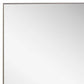 Rectangular Thin Wooden Frame Mirror Silver By Casagear Home BM239306