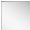 Rectangular Thin Wooden Frame Mirror Silver By Casagear Home BM239306