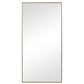 Rectangular Shape Thin Polystyrene Frame Mirror, Gold By Casagear Home