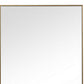 Rectangular Shape Thin Polystyrene Frame Mirror Gold By Casagear Home BM239308