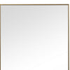 Rectangular Shape Thin Polystyrene Frame Mirror Gold By Casagear Home BM239308