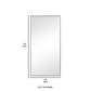 Rectangular Shape Thin Polystyrene Frame Mirror Gold By Casagear Home BM239308