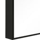 Rectangular Shape Thin Polystyrene Frame Long Mirror Black By Casagear Home BM239310