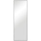 Rectangular Shape Thin Polystyrene Frame Long Mirror, Black By Casagear Home