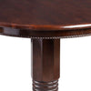 Round Wooden Pub Table with Turned Pedestal Base Brown By Casagear Home BM239718