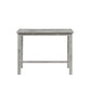 Rustic Rectangular Wooden Pub Table with Block legs Gray By Casagear Home BM239732