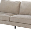 Fabric Upholstered Sofa with Tapered Angled Legs Beige By Casagear Home BM239790