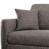 74 Inches Sofa with Fabric Padded Seat and Metal Legs Gray By Casagear Home BM239846