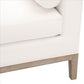 63 Inch Fabric Upholstered Bench with Track Armrests Cream By Casagear Home BM239954