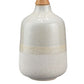 Table Lamp with Ceramic Bottle Shape Body Cream By Casagear Home BM241092