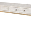 Console Table with Two Drawers and Metal Base White By Casagear Home BM241137