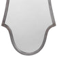 Mirror with Arched Design and Metal Frame Antique Silver By Casagear Home BM241160