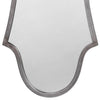 Mirror with Arched Design and Metal Frame Antique Silver By Casagear Home BM241160