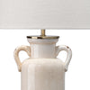 Table Lamp with Drum Shade and Amphora Ceramic Base Off White By Casagear Home BM241167