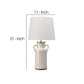 Table Lamp with Drum Shade and Amphora Ceramic Base Off White By Casagear Home BM241167