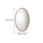 Mirror with Oval Encasing and Seagrass Braiding Brown By Casagear Home BM241182