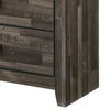 Chest with 5 Drawers and Butcher Block Design Rustic Gray By Casagear Home BM241346