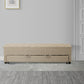 Bench with Button Tufting and Pull Out Storage Beige By The Urban Port BM241906