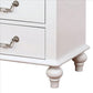 Nightstand with 3 Drawers and Built In USB Port White By Casagear Home BM241909