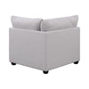 Corner with Cushioned Seating and Tapered Legs Gray By Casagear Home BM242076