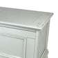 Accent Chest with Drop Down Storage and Carved Details White By Casagear Home BM242205