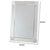 Rectangle Beveled Mirror with Mother of Pearl Accent Silver By Casagear Home BM242251