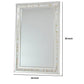 Beveled Mirror with Mother of Pearl Strip Accent Silver By Casagear Home BM242252