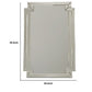 Accent Mirror with Intersected Beveled Frame Silver By Casagear Home BM242255