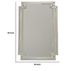 Accent Mirror with Intersected Beveled Frame Silver By Casagear Home BM242255