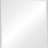 Wooden Mirror with Molded Trim Details White By Casagear Home BM242611