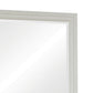 Wooden Mirror with Molded Trim Details White By Casagear Home BM242611