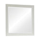 Wooden Mirror with Molded Trim Details White By Casagear Home BM242611