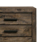 Wooden Dresser with 8 Drawers and Grain Details Brown By Casagear Home BM242617