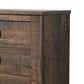 Wooden Dresser with 6 Drawers and Saw Hewn Texture Brown By Casagear Home BM242630