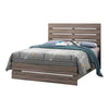 Eastern King Bed with Panel Headboard and Footboard, Brown By Casagear Home