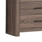 6 Drawer Dresser with Metal Bar Pulls Brown By Casagear Home BM242647